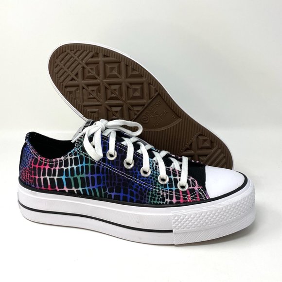 Converse Chuck Taylor AS Low Canvas Black Shoes Women's Platform Size 570518C - Picture 4 of 8